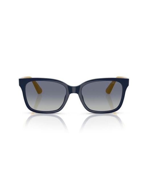 Vogue Blue 49Mm Rectangular Sunglasses for men