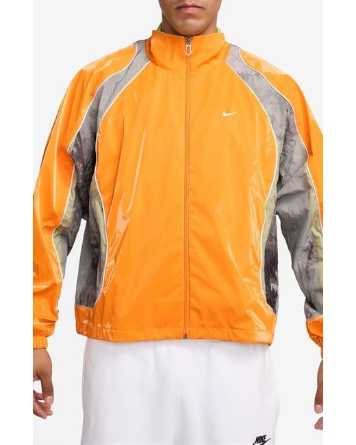 nike track jacket orange