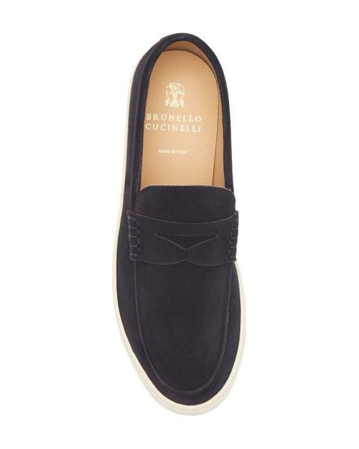 Brunello Cucinelli Blue Loafer Sneaker for men