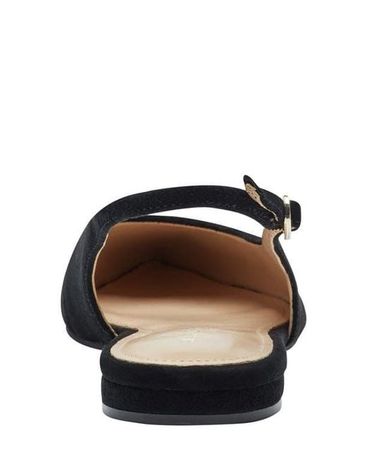 Marc Fisher Blue Grissy Slingback Flat