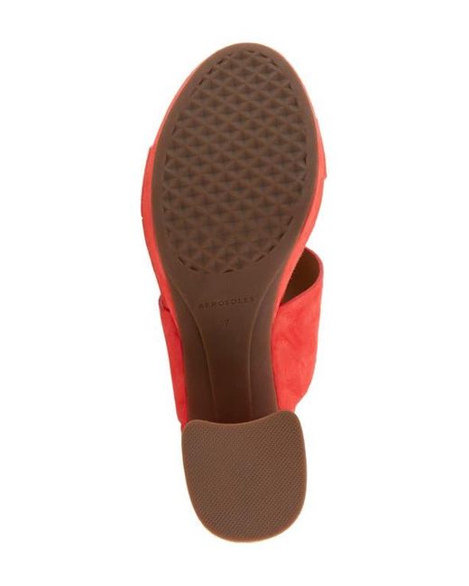 Aerosoles Red Camera Platform Sandal