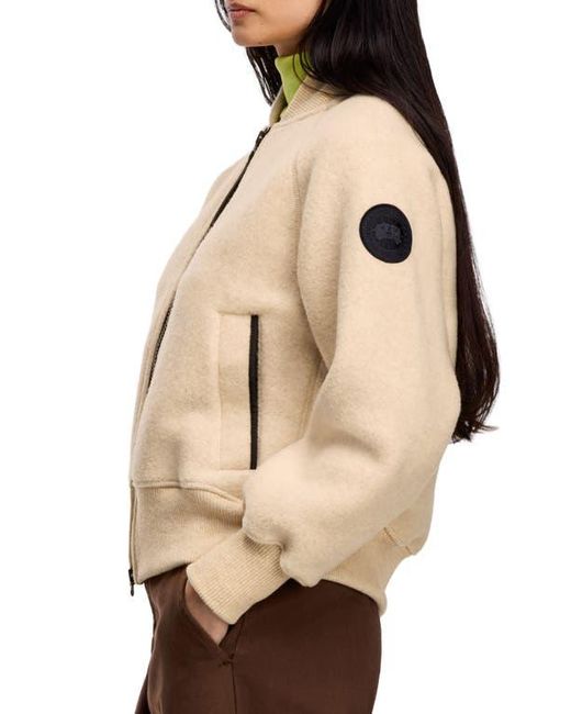 Canada Goose Natural Sierra High Pile Fleece Bomber
