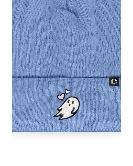 Alix Blue Heartly Ghost Beanie
