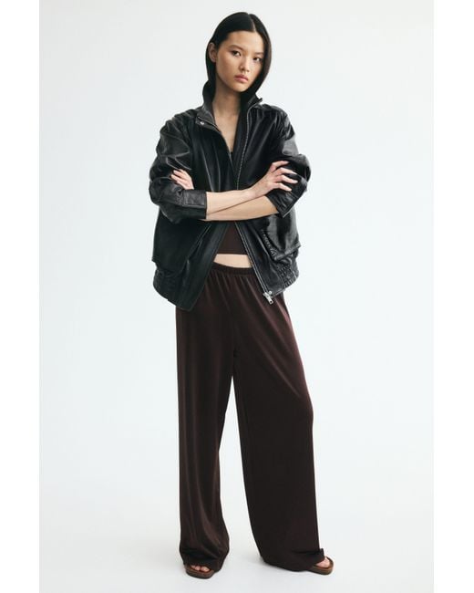 H&M Black Jersey Pull-On Pants
