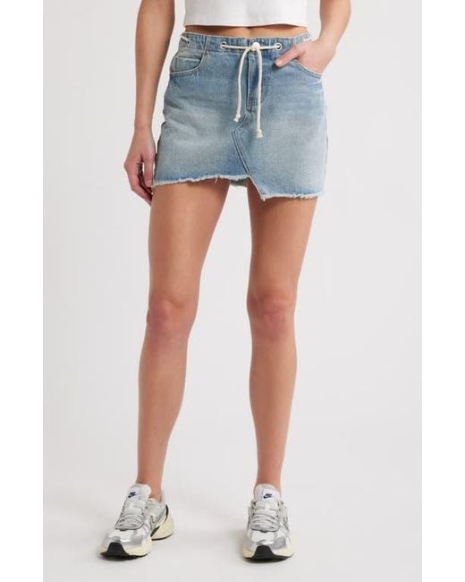 PTCL Blue Ridge Drawstring Waist Cutoff Denim Shorts