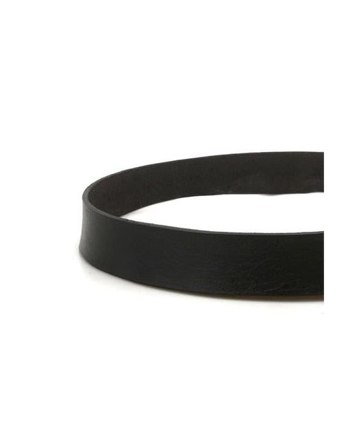 Bed Stu Black Drifter Leather Belt for men
