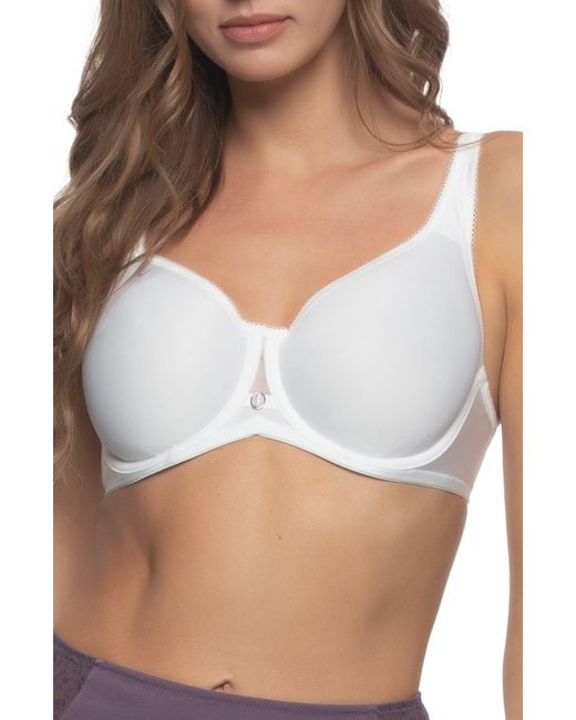 Felina White Celestial Full Coverage Underwire Bra