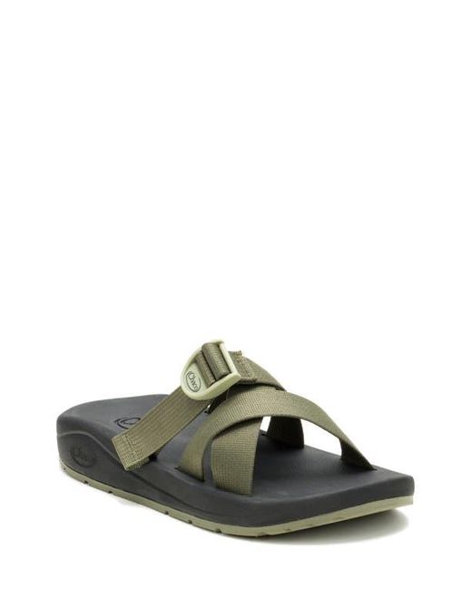 Chaco Olive Green Slide Sandals Chaco | Shoes | Chaco Mens Olive Green Chillos Slide Strappy  main image 3