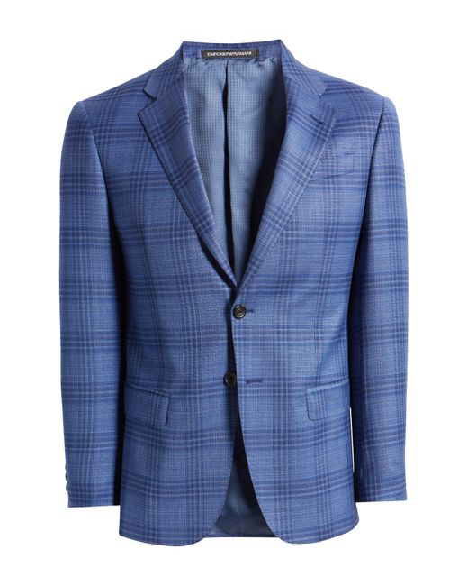 Emporio Armani Blue G-line Textured Sport Coat for men