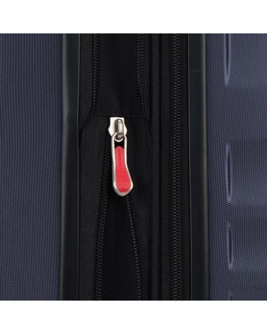 Delsey Paris Blue Alexis Hardside 29-Inch Checked Expandable Spinner Luggage