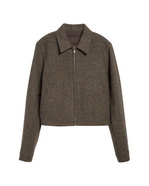 Rick Owens Brown Concordians Alice Brad Wool Jacket for men