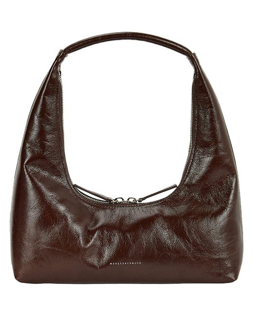 MARGE SHERWOOD Brown Leather Hobo Bag