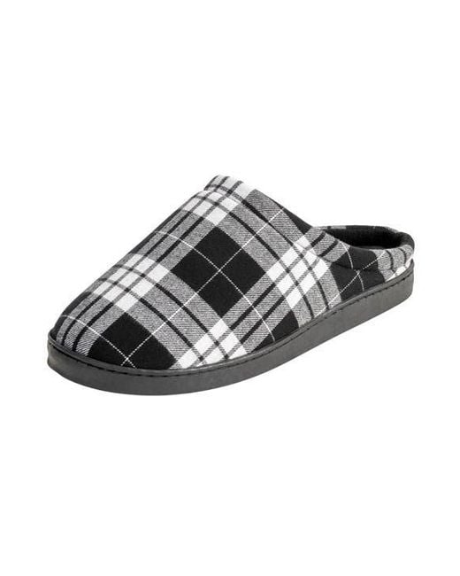 Kingsize Gray Fleece Clog Slippers for men
