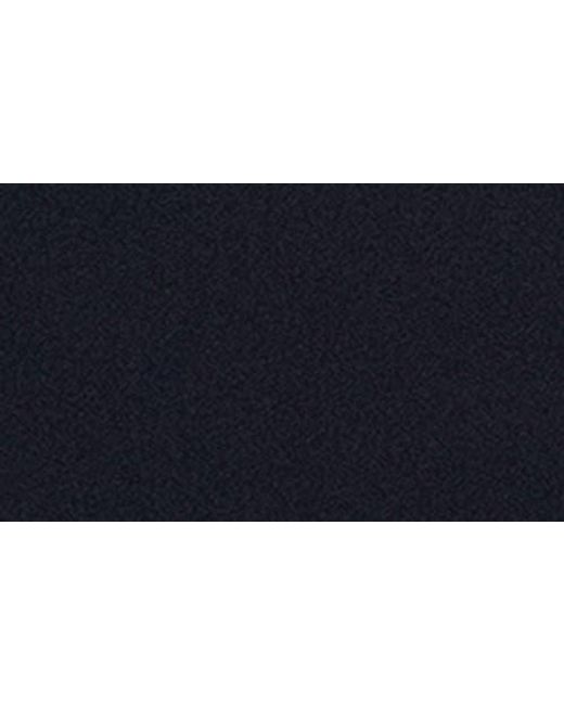 Xscape Evenings Blue Ruffle Detail Strapless Scuba Crepe Sheath Gown