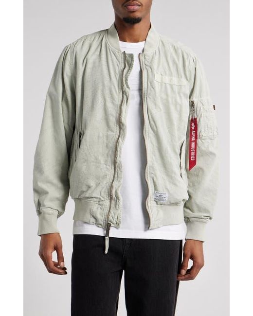 Alpha Industries Gray L-2B Dotted Camo Flight Jacket for men