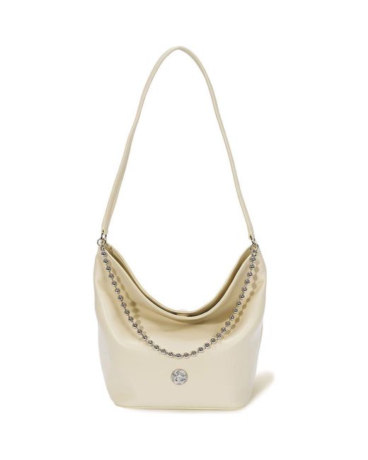 orYANY Metallic Ball Chain Bucket Shoulder Bag