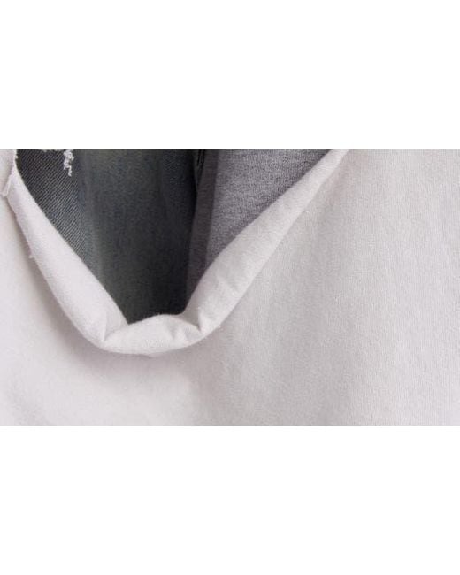 Balenciaga Gray Shredded Oversize Graphic T-shirt