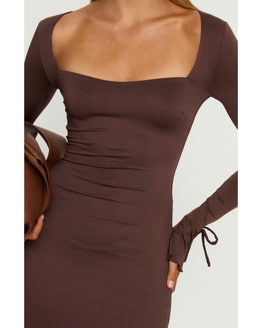 Princess Polly Dalzine Long Sleeve Maxi Dress in Brown | Lyst Princess Polly Dalzine Long Sleeve Maxi Dress in Brown | Lyst