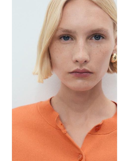 Mango Orange Figo Cardigan