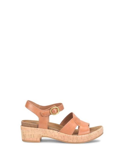 Söfft Natural Capri Ankle Strap Platform Sandal