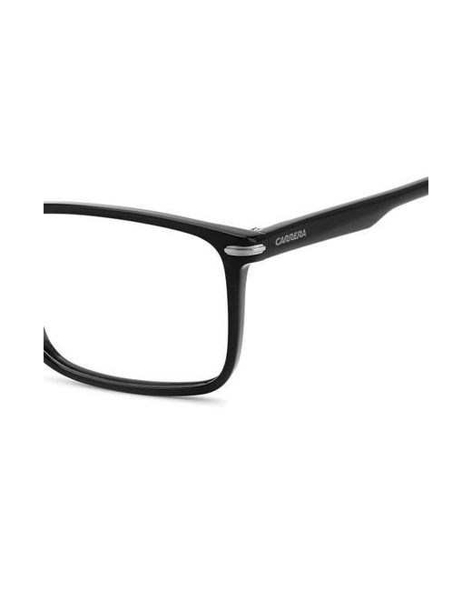 Carrera Black 57Mm Rectangular Optical Glasses for men