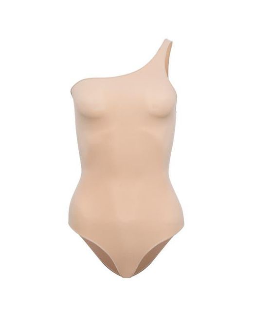 Noody Natural Ultra-Thin Seamless Forming One Shoulder Bodysuit
