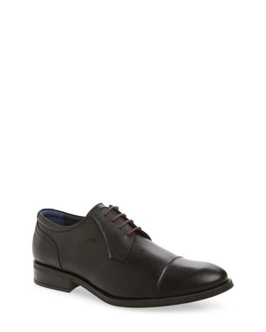 Fluchos Black Heracles Cap Toe Derby for men