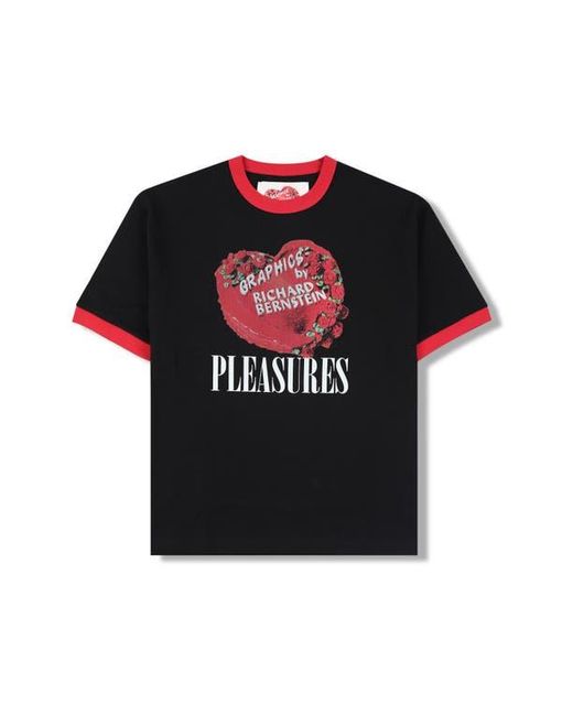 Pleasures Black X Richard Bernstein Cake Ringer Graphic T-Shirt for men