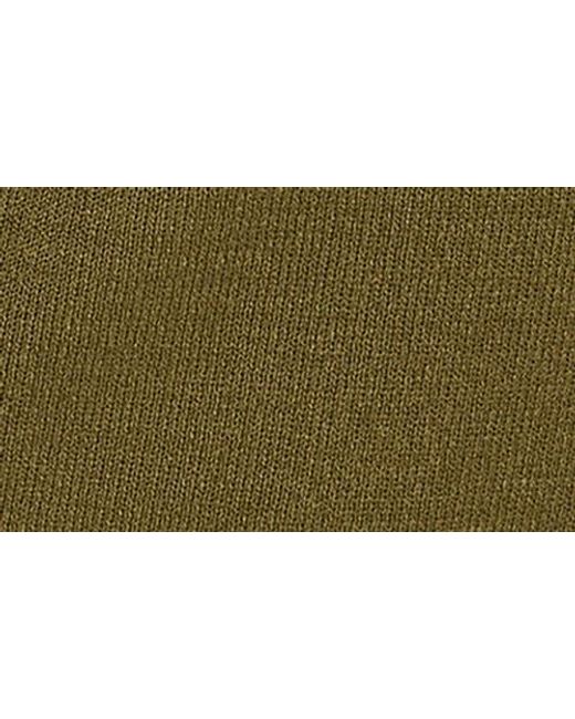 DKNY Green Cutout Grommet Mock Neck Sweater