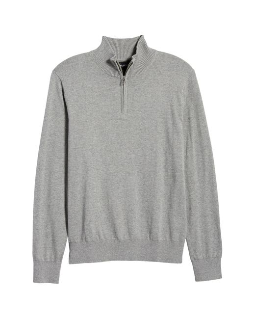 grey half sweater