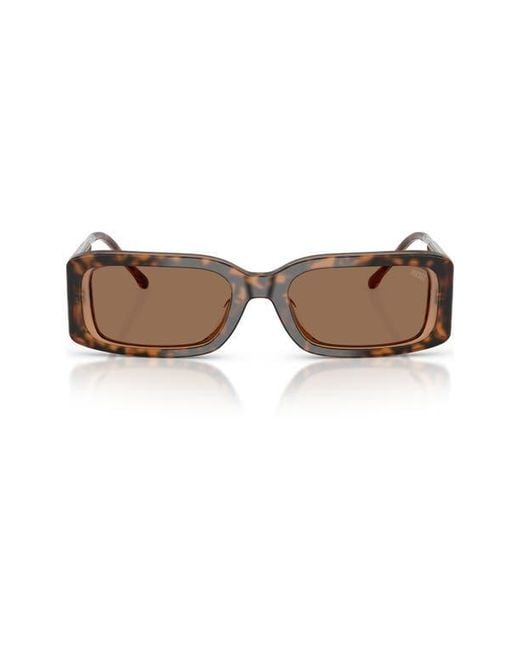 DIESEL Brown 53Mm Rectangular Sunglasses