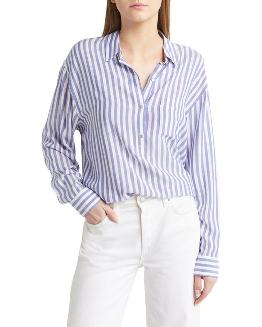 Rails Blue Elle Stripe Popover Shirt