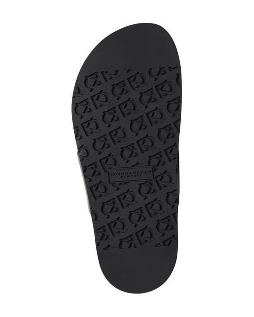 Donna Karan Black Hooper Toe Loop Sandal