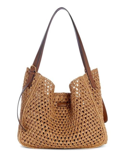 Rag & Bone Brown Large River Straw Tote
