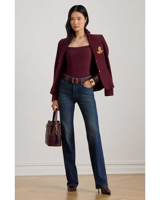 Ralph Lauren Red Ranier Jersey Top