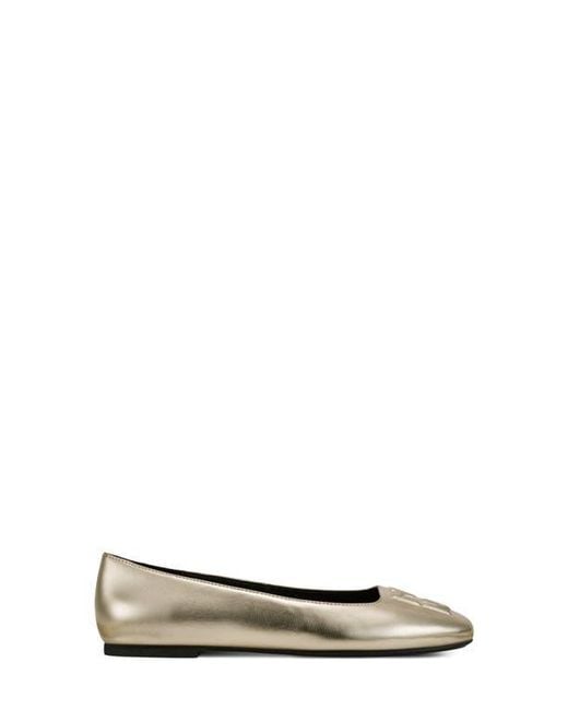 DKNY White Darianne Ballet Flat