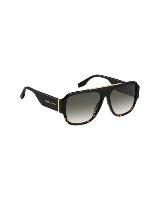 Marc Jacobs Black 58mm Flat Top Sunglasses