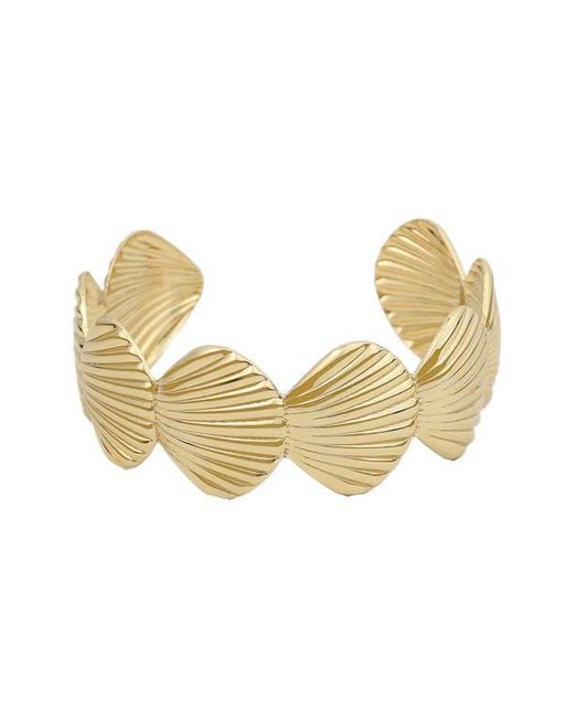 Panacea Metallic Shell Cuff Bracelet