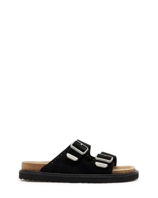 AllSaints Black Randal Slide Sandal for men