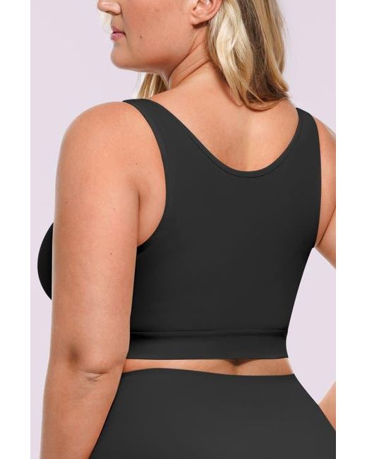 Shapellx Black Airslim Unlined Wireless Back Support Bra