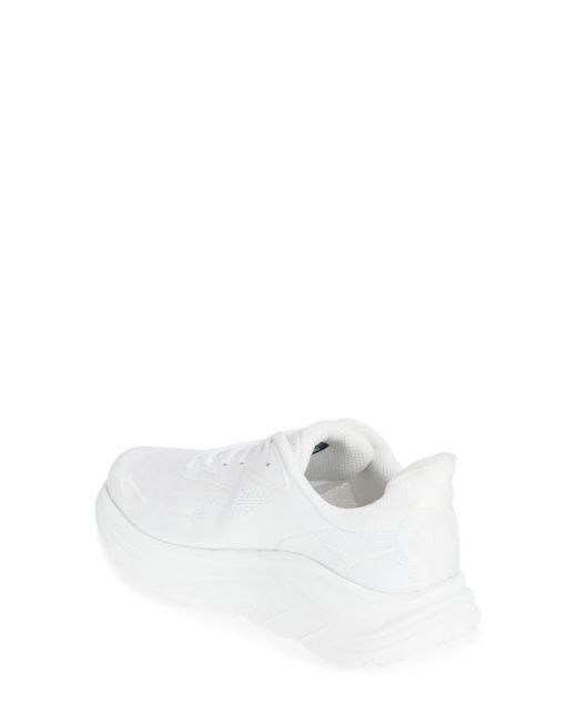 Hoka One One White Clifton 10 Running Shoe