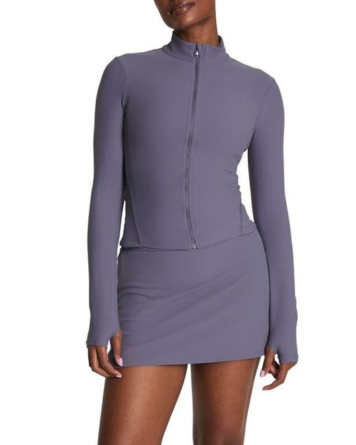 Spanx Purple Spanxsmooth Onform Full Zip Jacket