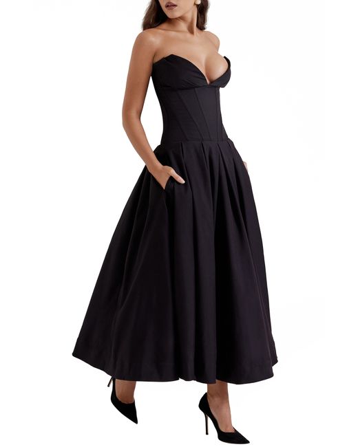 Strapless Dress - Black - Ladies