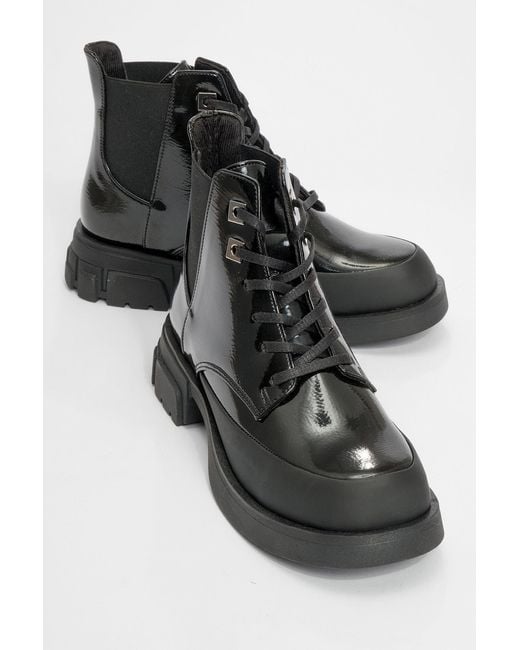Prologue Shoes Black Challo Combat Boot