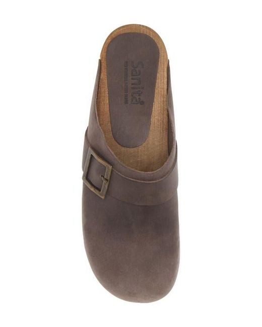 Sanita Brown Platform Clog