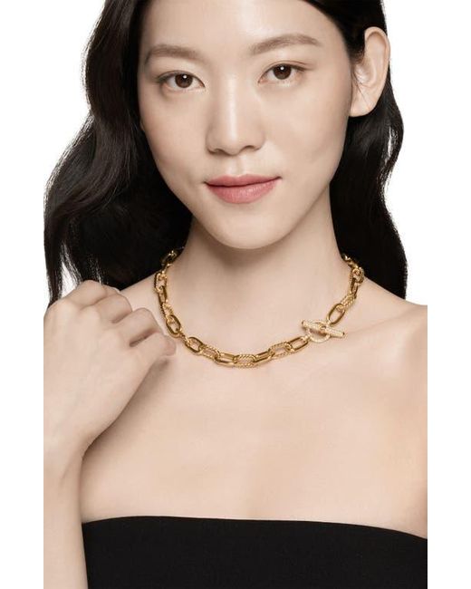 David Yurman Metallic Dy Madison Toggle Chain Necklace