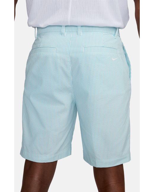 Nike Blue Dri-fit Tour Seersucker Golf Shorts for men
