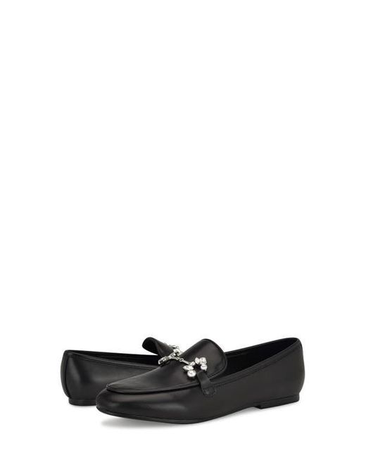 Nine West Black Base Embellished Bit Loafer