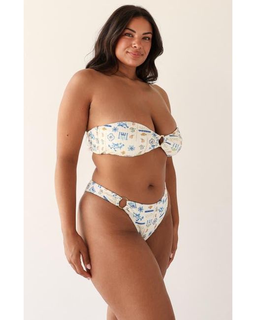 Dippin' Daisy's Brown Lotus Bandeau Bikini Top