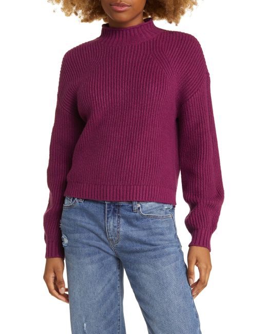 BP. Red Mock Neck Sweater
